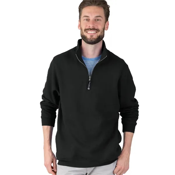 Quarter zip sweatshirt with side pockets and relaxed fit.... from ASI 44620 Charles River Apparel