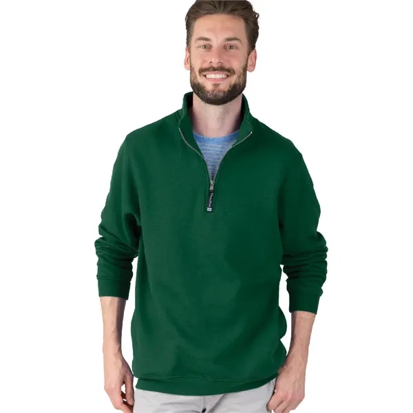Quarter zip sweatshirt with side pockets and relaxed fit.... from ASI 44620 Charles River Apparel