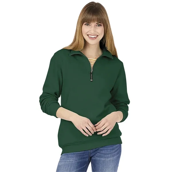 Quarter zip sweatshirt with side pockets and relaxed fit.... from ASI 44620 Charles River Apparel