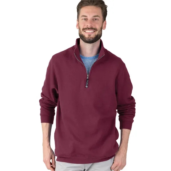 Quarter zip sweatshirt with side pockets and relaxed fit.... from ASI 44620 Charles River Apparel