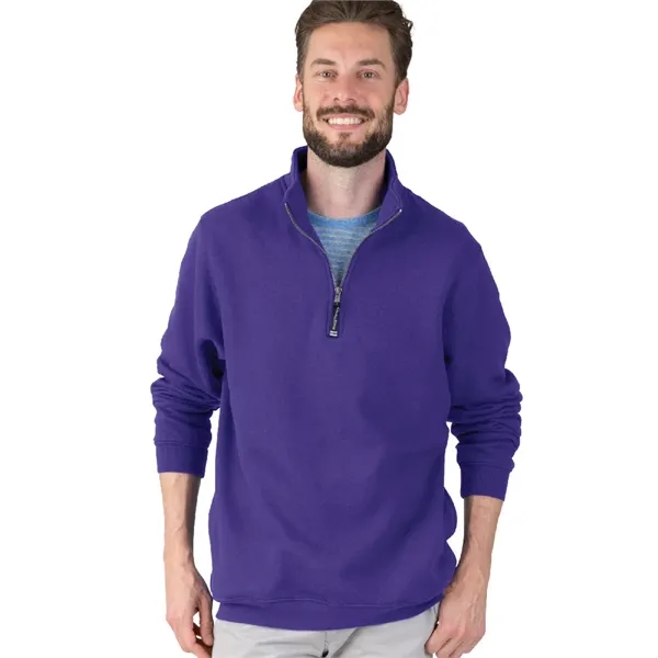 Quarter zip sweatshirt with side pockets and relaxed fit.... from ASI 44620 Charles River Apparel