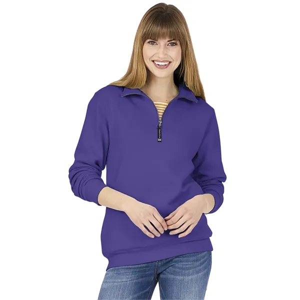 Quarter zip sweatshirt with side pockets and relaxed fit.... from ASI 44620 Charles River Apparel