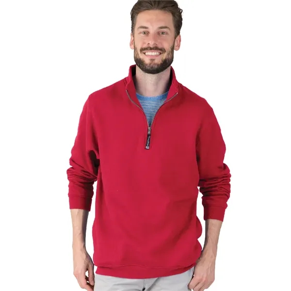 Quarter zip sweatshirt with side pockets and relaxed fit.... from ASI 44620 Charles River Apparel