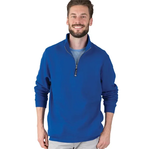 Quarter zip sweatshirt with side pockets and relaxed fit.... from ASI 44620 Charles River Apparel