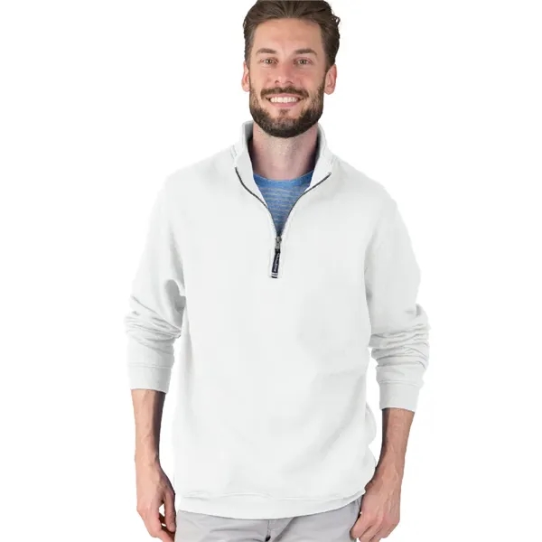 Quarter zip sweatshirt with side pockets and relaxed fit.... from ASI 44620 Charles River Apparel
