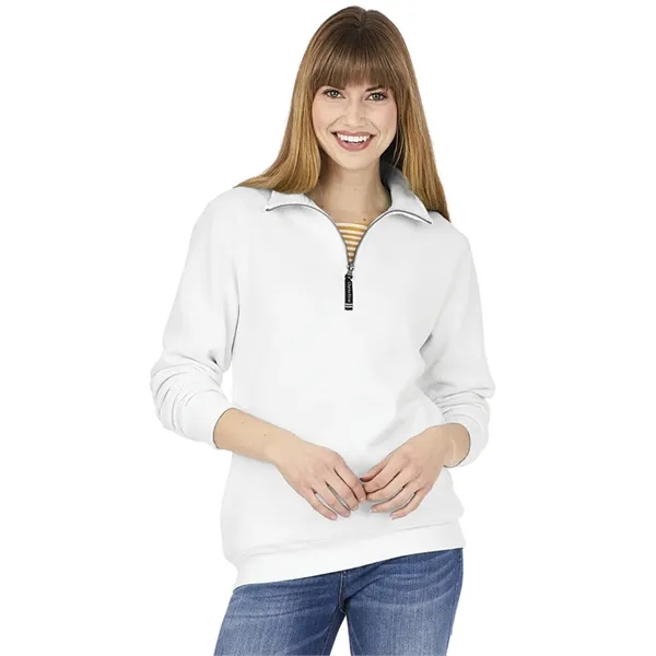 Quarter zip sweatshirt with side pockets and relaxed fit.... from ASI 44620 Charles River Apparel