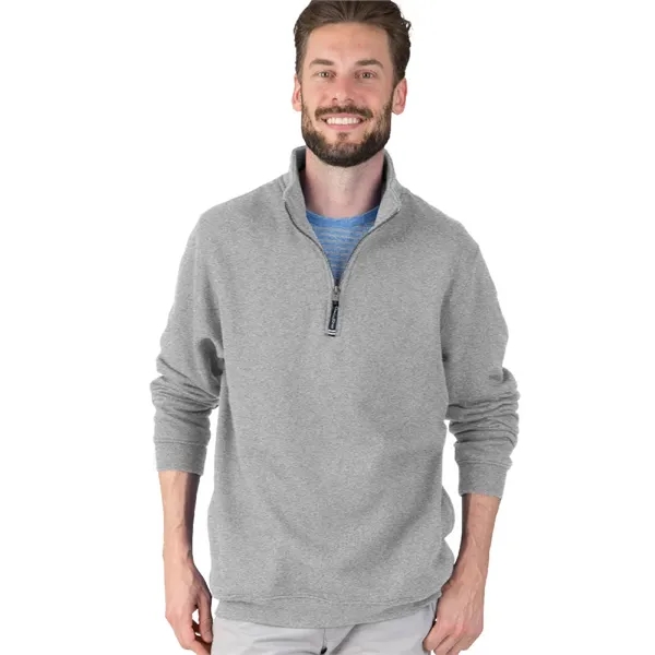 Quarter zip sweatshirt with side pockets and relaxed fit.... from ASI 44620 Charles River Apparel