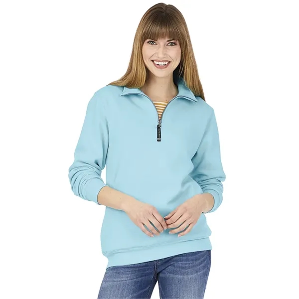 Quarter zip sweatshirt with side pockets and relaxed fit.... from ASI 44620 Charles River Apparel
