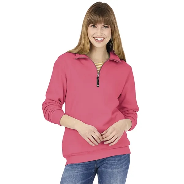 Quarter zip sweatshirt with side pockets and relaxed fit.... from ASI 44620 Charles River Apparel