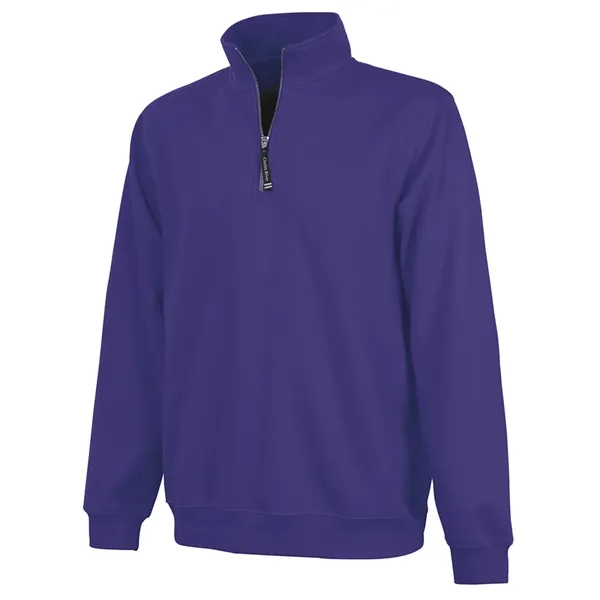 Quarter zip sweatshirt with side pockets and relaxed fit.... from ASI 44620 Charles River Apparel