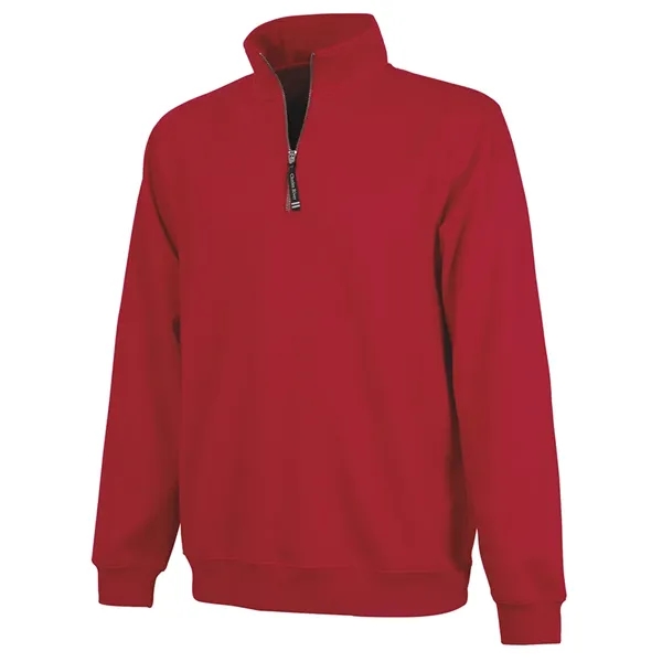 Quarter zip sweatshirt with side pockets and relaxed fit.... from ASI 44620 Charles River Apparel