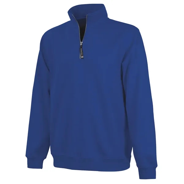 Quarter zip sweatshirt with side pockets and relaxed fit.... from ASI 44620 Charles River Apparel