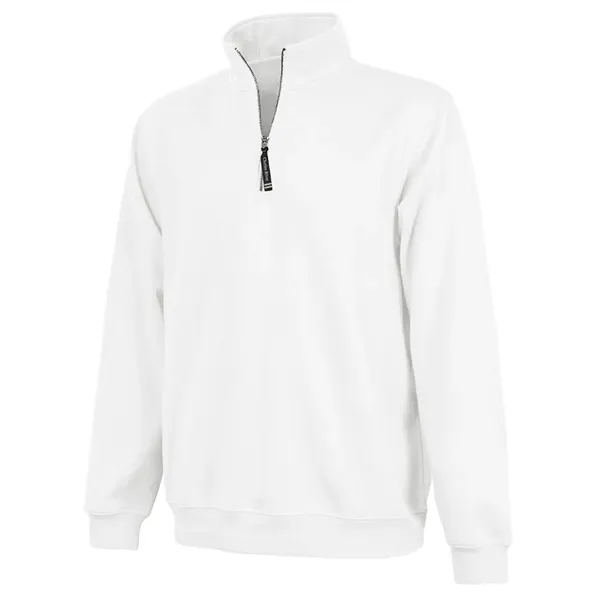 Quarter zip sweatshirt with side pockets and relaxed fit.... from ASI 44620 Charles River Apparel
