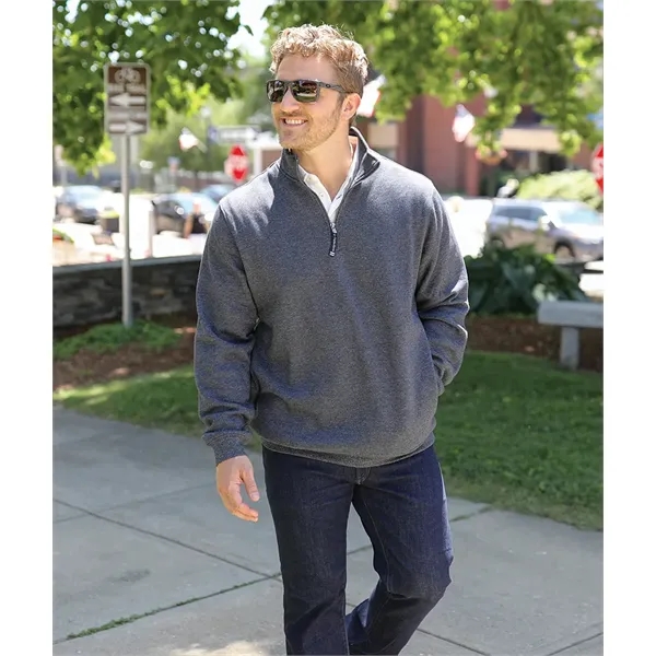 Quarter zip sweatshirt with side pockets and relaxed fit.... from ASI 44620 Charles River Apparel
