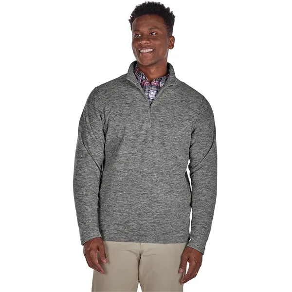 Men's microfleece pullover with a quarter zip design and a rubberized... from ASI 44620 Charles River Apparel