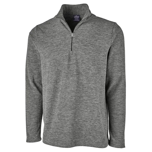 Men's microfleece pullover with a quarter zip design and a rubberized... from ASI 44620 Charles River Apparel