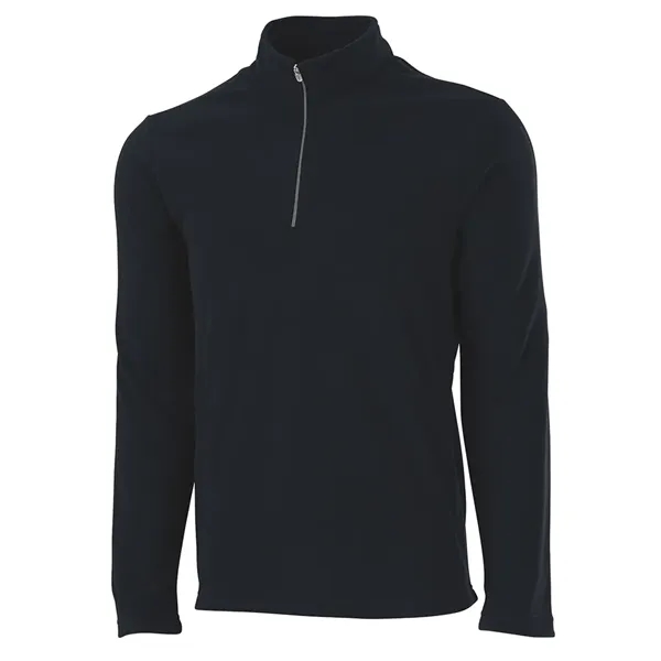 Men's microfleece pullover with a quarter zip design and a rubberized... from ASI 44620 Charles River Apparel