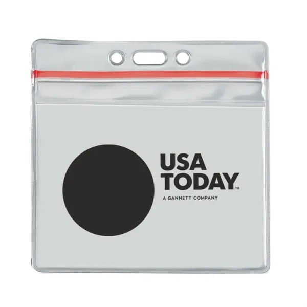 3" x 4" horizontal vinyl pouch with zipper and customization.... from ASI 88060 Snugz/USA Inc / SnugZ USA®