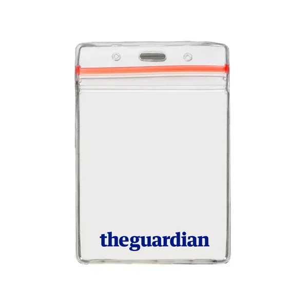 Vertical vinyl pouch with zipper and customization.... from ASI 88060 Snugz/USA Inc / SnugZ USA®