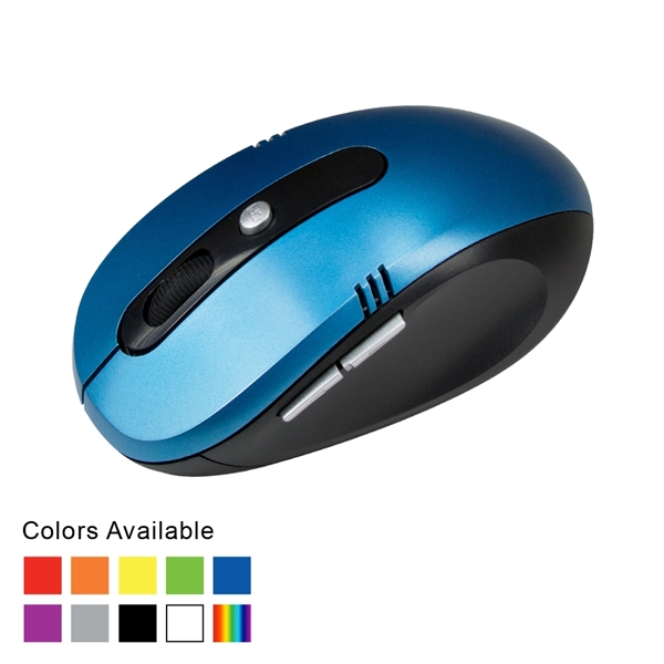 Adidas Optical Wireless Mouse, Form-Fitted, Full Sized, with Side Buttons... from ASI 74741 NVS Promo Designs, Inc. / NVS Promo
