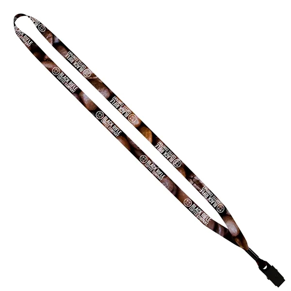 1/2" x 16" dye sublimated lanyard with metal crimp and metal... from ASI 88060 Snugz/USA Inc / SnugZ USA®