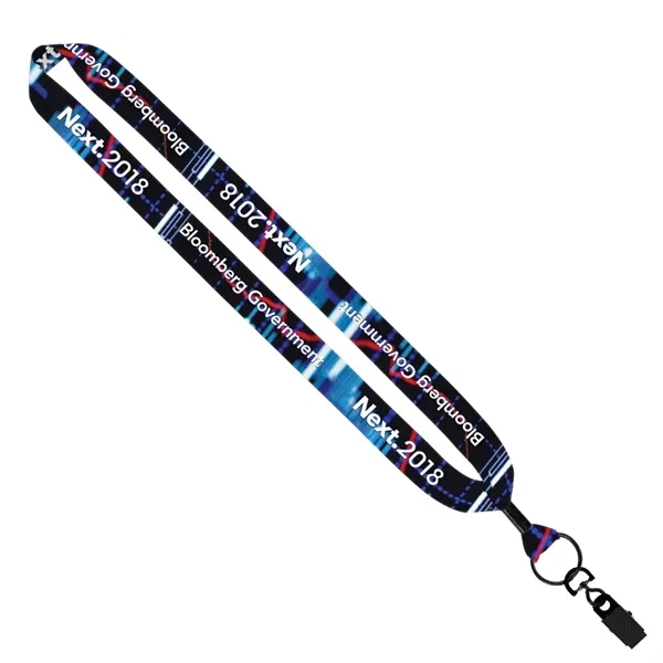 1" x 16" polyester dye sublimated lanyard with metal crimp and... from ASI 88060 Snugz/USA Inc / SnugZ USA®