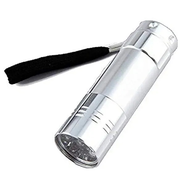 Extra Bright Aluminum 9 LED Flashlight... from ASI 74741 NVS Promo Designs, Inc. / NVS Promo