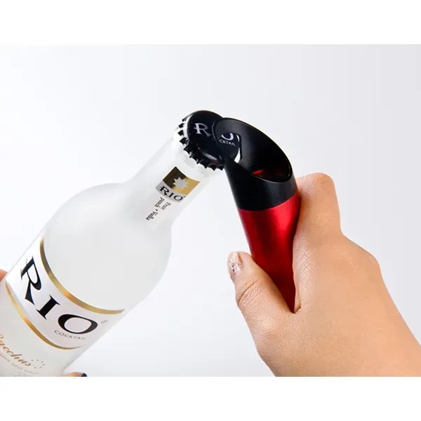 Aluminum 9-LED with Bottle Opener and Wrist Strap... from ASI 74741 NVS Promo Designs, Inc. / NVS Promo