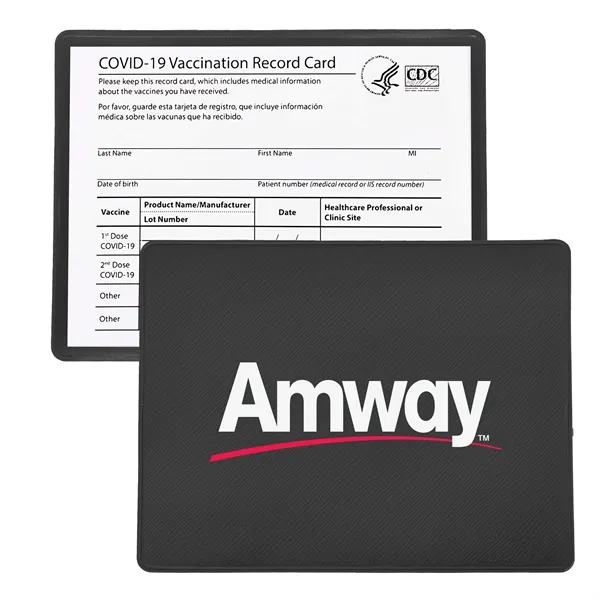 3.5" x 4.25" COVID vaccination card holder with a one color... from ASI 90807 Tekweld