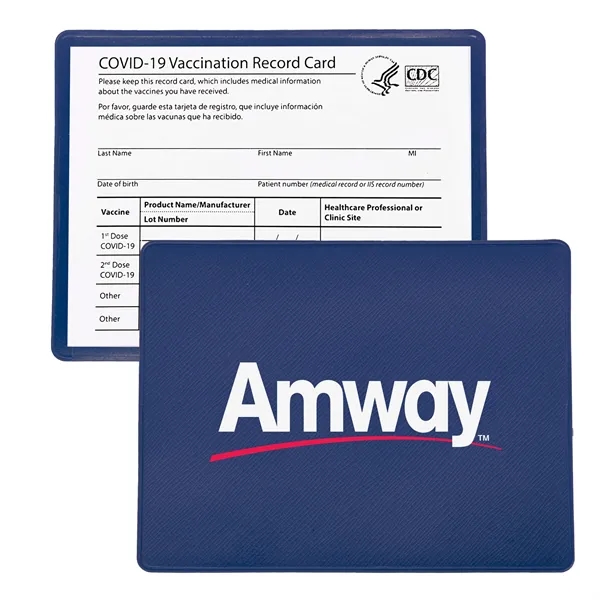 3.5" x 4.25" COVID vaccination card holder with a one color... from ASI 90807 Tekweld