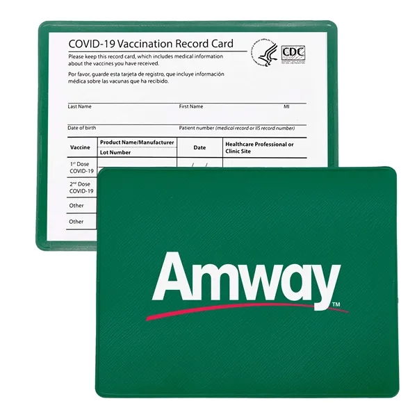3.5" x 4.25" COVID vaccination card holder with a one color... from ASI 90807 Tekweld