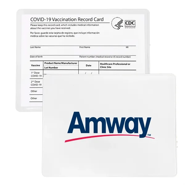 3.5" x 4.25" COVID vaccination card holder with a one color... from ASI 90807 Tekweld
