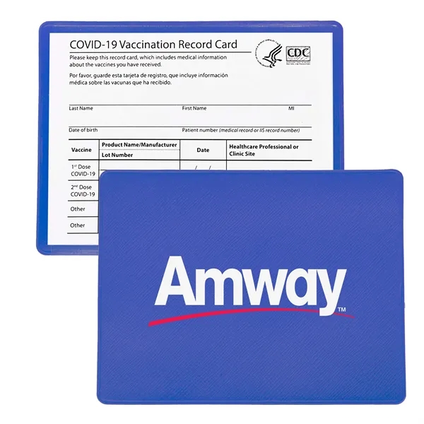 3.5" x 4.25" COVID vaccination card holder with a one color... from ASI 90807 Tekweld