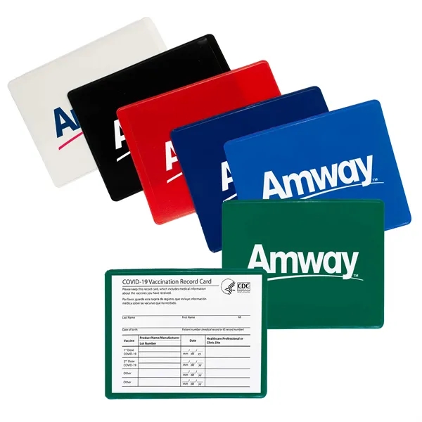 3.5" x 4.25" COVID vaccination card holder with a one color... from ASI 90807 Tekweld