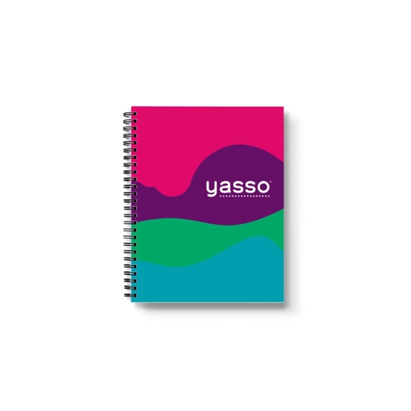 Softcover notebook with spiral binding plus full color imprint option... from ASI 37218 Athena Promo (tm)