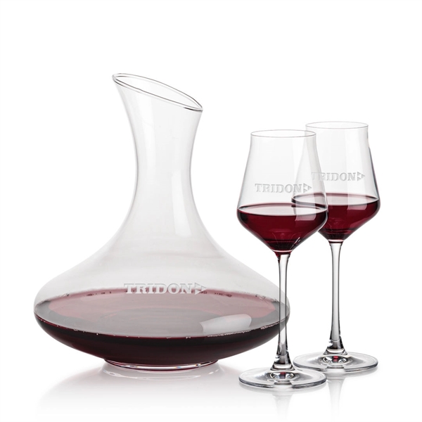 The large 50oz capacity Lead-Free Crystalline Innisfil Carafe is paired with... from ASI 84592 St Regis Group