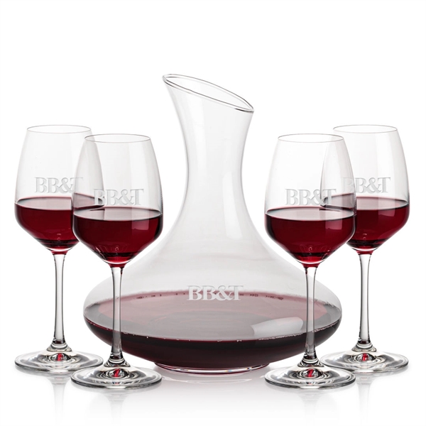 The large 50oz capacity Lead-Free Crystalline Innisfil Carafe is paired with... from ASI 84592 St Regis Group