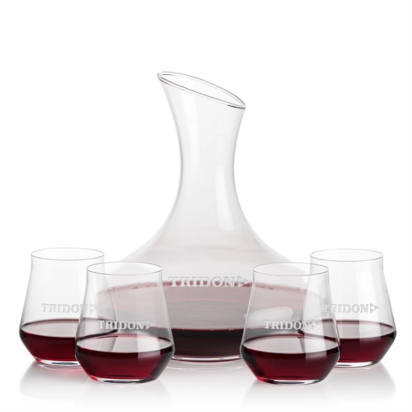 The large 50oz capacity Lead-Free Crystalline Innisfil Carafe is paired with... from ASI 84592 St Regis Group