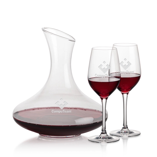 The large 50oz capacity Lead-Free Crystalline Innisfil Carafe is paired with... from ASI 84592 St Regis Group