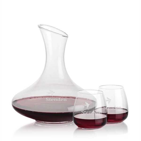 The large 50oz capacity Lead-Free Crystalline Innisfil Carafe is paired with... from ASI 84592 St Regis Group