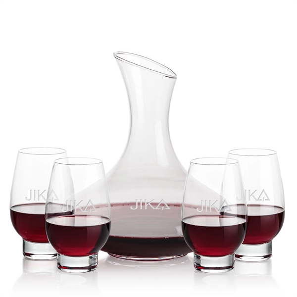 The large 50oz capacity Lead-Free Crystalline Innisfil Carafe is paired with... from ASI 84592 St Regis Group