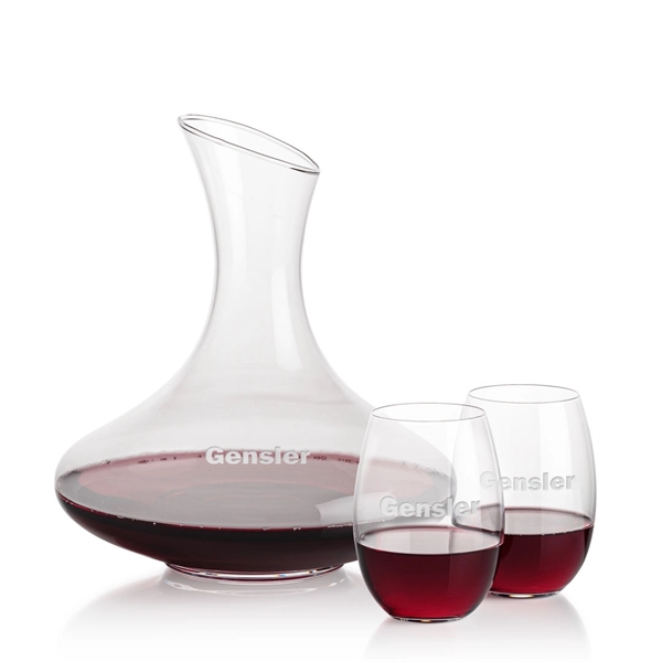 The large 50oz capacity Lead-Free Crystalline Innisfil Carafe is paired with... from ASI 84592 St Regis Group