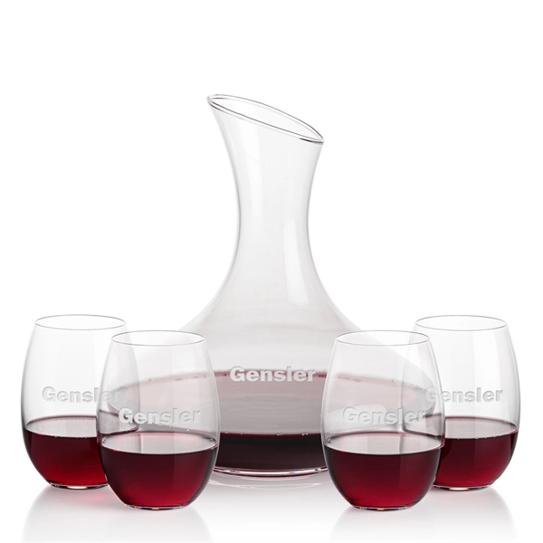 The large 50oz capacity Lead-Free Crystalline Innisfil Carafe is paired with... from ASI 84592 St Regis Group