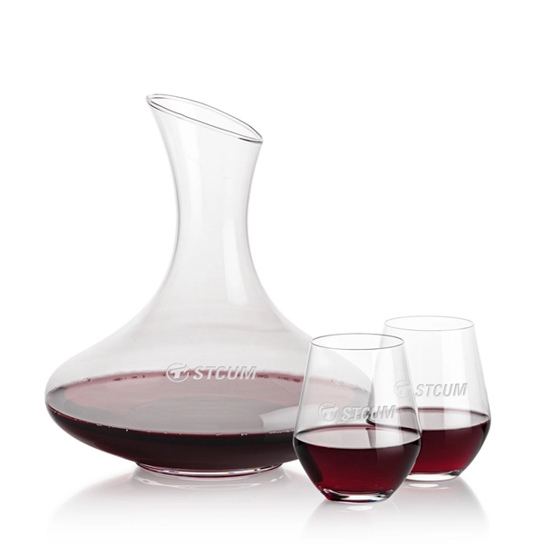 The large 50oz capacity Lead-Free Crystalline Innisfil Carafe is paired with... from ASI 84592 St Regis Group