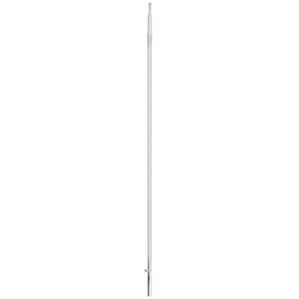 One piece telescoping white fiberglass pole with ground sleeve, 15'.... from ASI 80228 Quinn