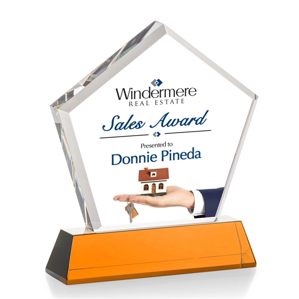 The Genosee Award on Base features a sparkling faceted extra-thick Optical... from ASI 84592 St Regis Group / St Regis