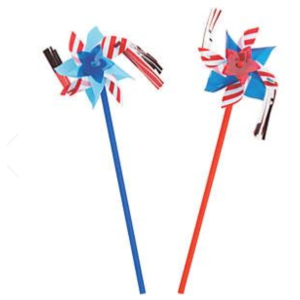 Pinwheel toy, 4" Stars and Stripes with Fringe... from ASI 57713 Glow Promotions / Glow Promotions