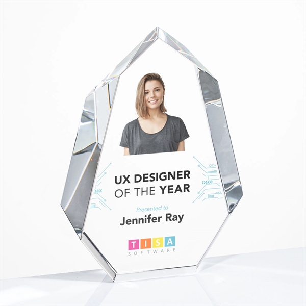 The multifaceted interchanging bevels of the Optical Norwood Award... from ASI 84592 St Regis Group / St Regis