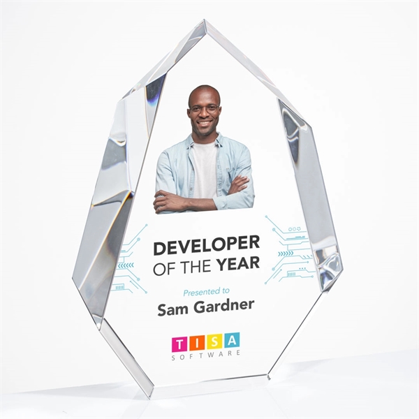 The multifaceted interchanging bevels of the Optical Norwood Award... from ASI 84592 St Regis Group / St Regis