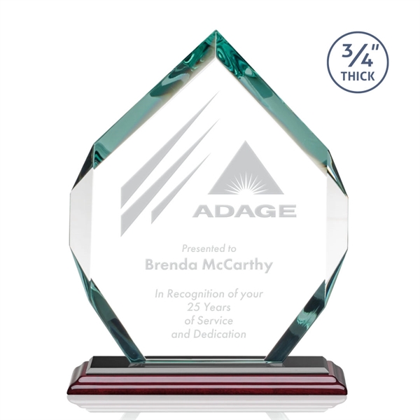 Starfire diamond shape award on a rosewood Albion™ base.... from ASI 84592 St Regis Group / St Regis